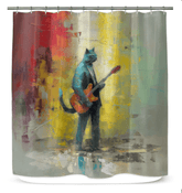 Harmonic Hero Shower Curtain - Beyond T-shirts